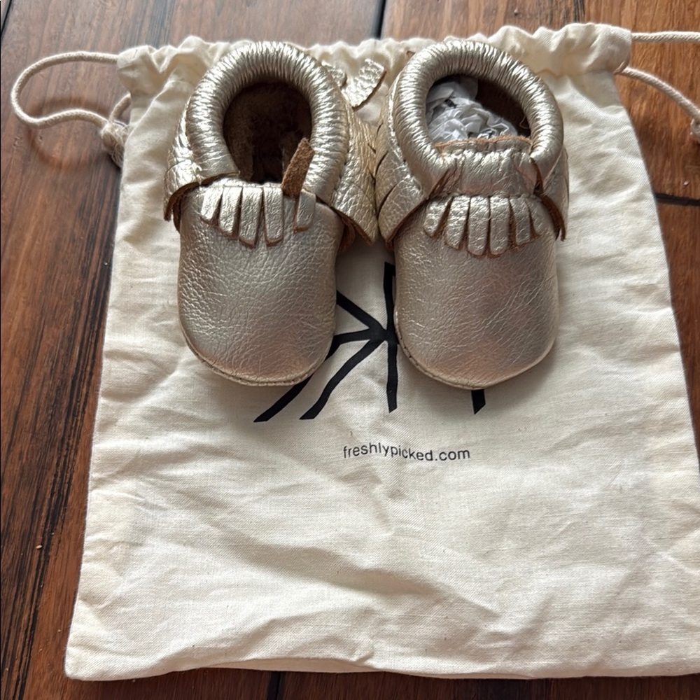 Freshly Picked Metallic Moccasins